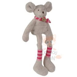  ptits mousse longues jambes souris gris rose écharpe 